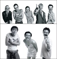 「トレインスポッティング」の登場人物になりきる21年前の劇団ひとり。「犬田号」（太田出版）より。