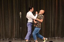 シミュレーションでケンカするニューヨーク嶋佐とピーマンズスタンダード吉田。