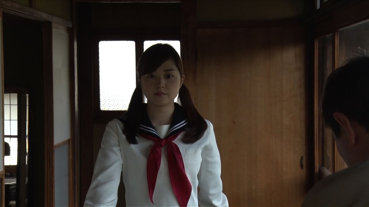 再現ドラマ撮影に臨む水卜麻美アナウンサー。(c)日本テレビ