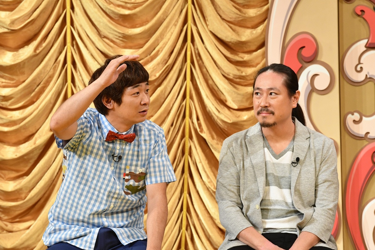 左から銀シャリ鰻、笑い飯・西田。(c)読売テレビ