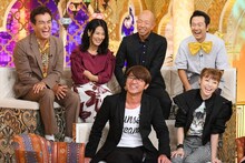 「櫻井・有吉THE夜会」に出演する（前列左から）さまぁ～ず大竹、若槻千夏、（後列左から）石原良純、井森美幸、バイきんぐ小峠、アキラ100%。(c)TBS