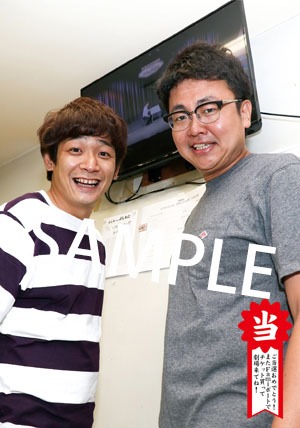 銀シャリの「楽屋オフショットカード」サンプル。