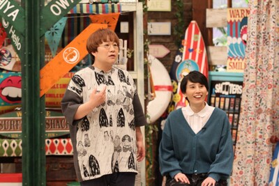 「さんまのお笑い向上委員会」に出演する、ハリセンボン。(c)フジテレビ