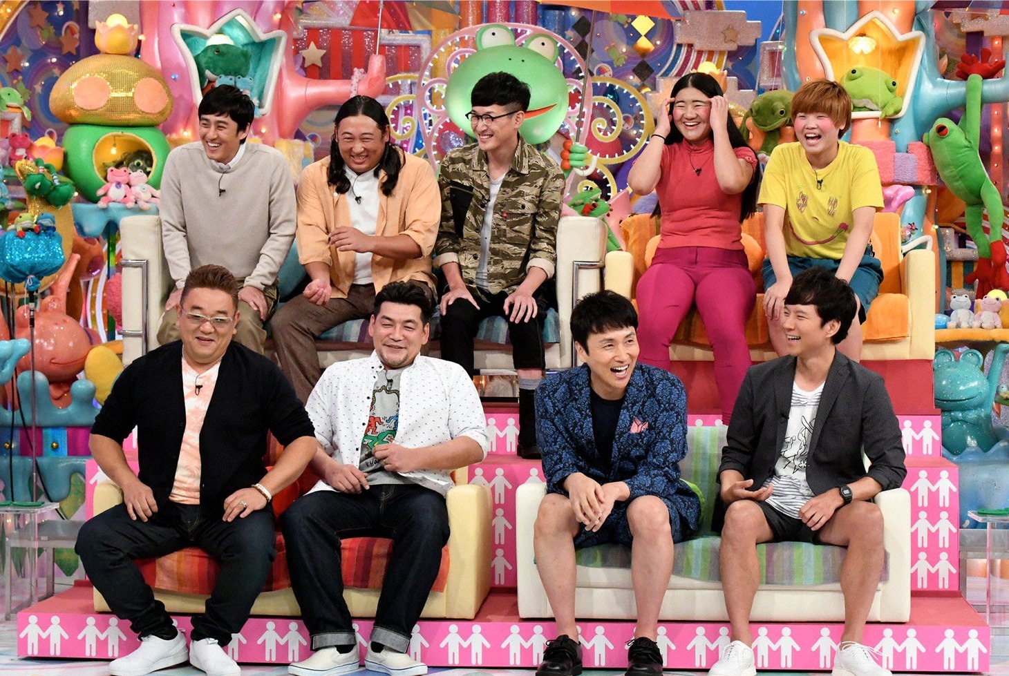 「日曜もアメトーーク！2時間スペシャル」に出演する「相方大好き芸人」たち。(c)テレビ朝日