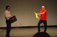 オープニングコントのワンシーン。