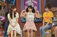 左から寺田御子、才木玲佳、mirei。(c)読売テレビ