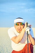 くっきー扮するゴルファー。