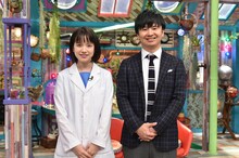 左から弘中綾香アナウンサー、オードリー若林。(c)テレビ朝日
