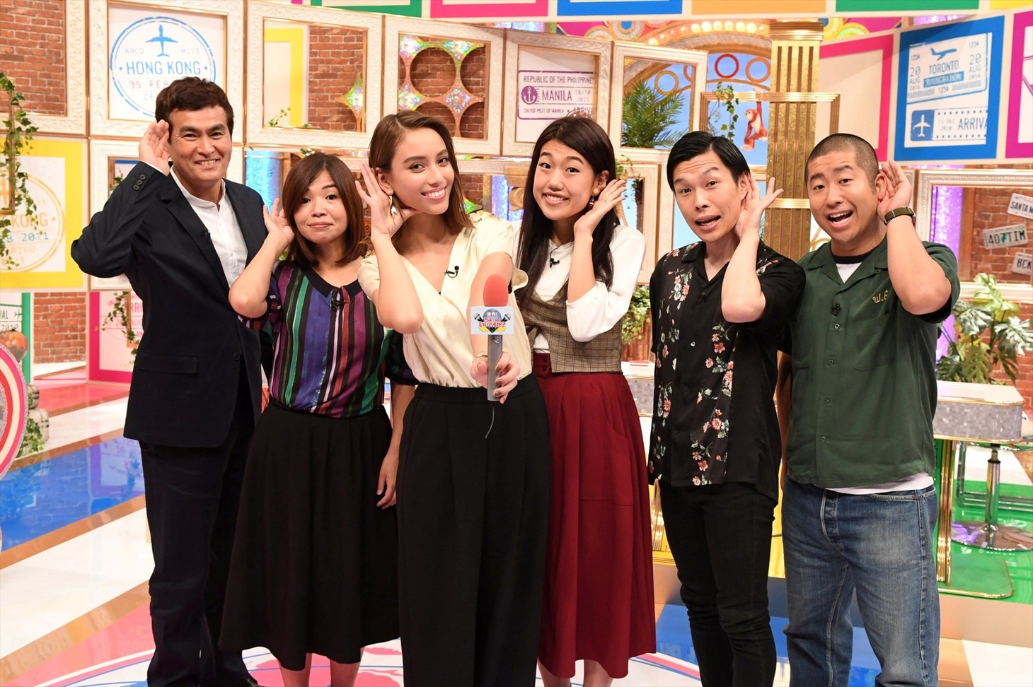 「世界！ちょっといいですか？～色んな国で同じコト聞いてみた～」の出演者たち。(c)関西テレビ