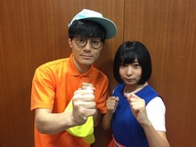 にゃんこスター。左がスーパー3助、右がアンゴラ村長。