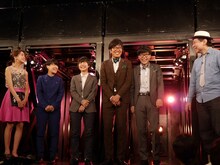 左から曽田茉莉江、Aマッソ、ヤーレンズ、鈴木おさむ。(c)BSフジ