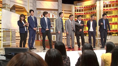 「イッテンモノ」に出演する（左から）相席スタート、三四郎、サンドウィッチマン、千鳥。(c)テレビ朝日