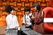 左から上原ひろみ、バカリズム、マギー。(c)日本テレビ