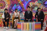 「昭和アニソン軍vs平成アニソン軍」に出演する（左から）陣内智則、指原莉乃、雨上がり決死隊。(c)テレビ朝日