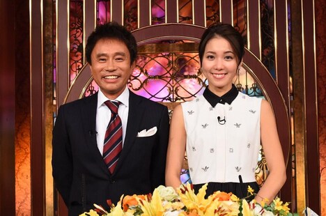 （左から）浜田雅功、ヒロド歩美アナ。(c)ABC