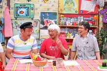 （左から）たむらけんじ、松本人志、雨上がり決死隊・宮迫。(c)ABC