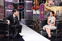 左から有吉弘行、来栖あつこ。(c)日本テレビ
