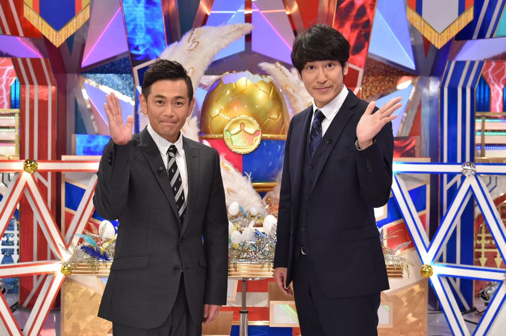 「天才キッズ全員集合 ～君ならデキる !!～」MCのココリコ。(c)テレビ朝日