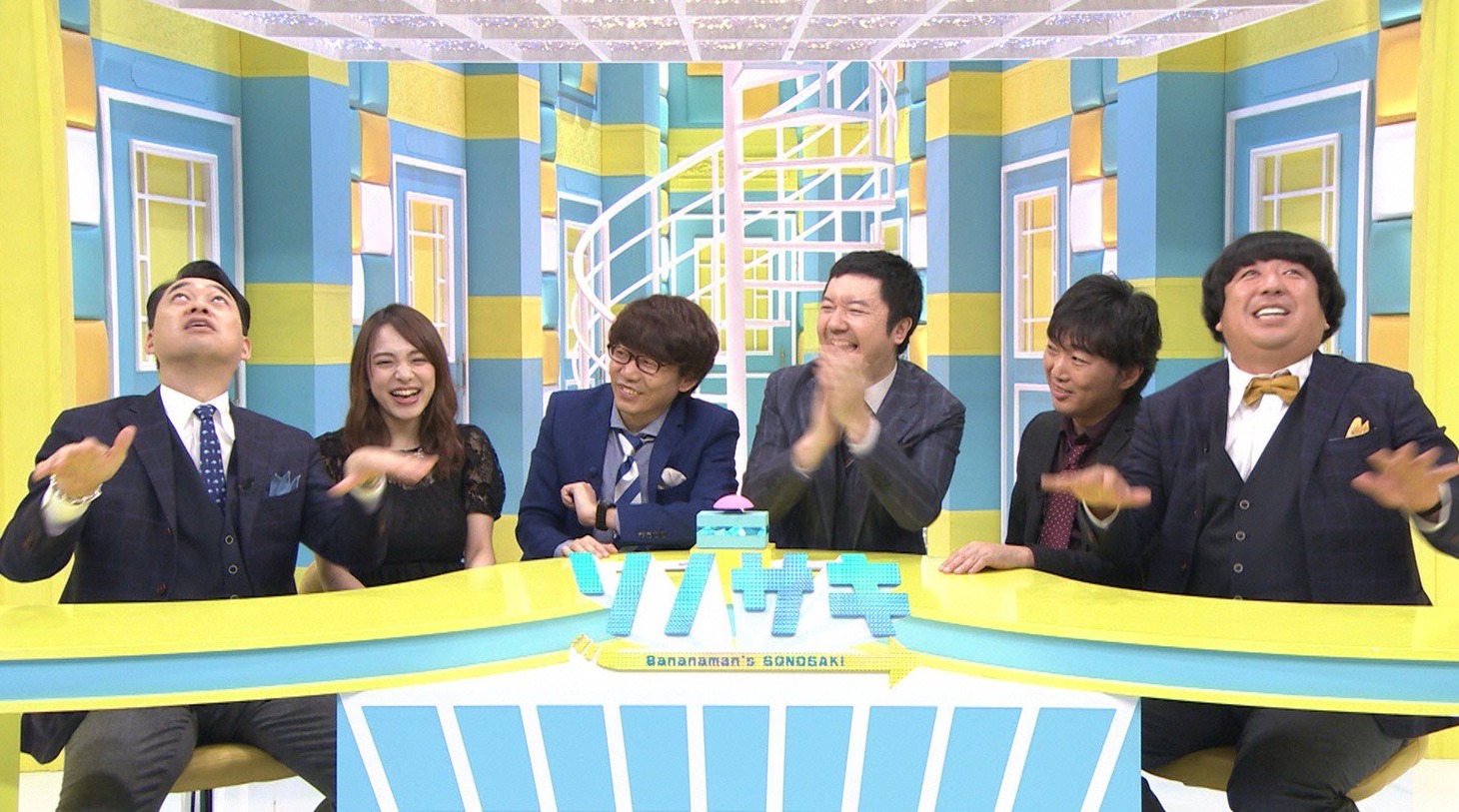 「ソノサキ ～知りたい見たいを大追跡！～」の出演者たち。(c)テレビ朝日