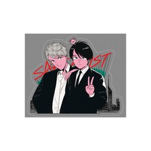 サカイストとヴィレッジヴァンガードのコラボステッカー。