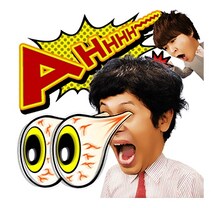 「お笑い芸人 流れ星 しゃべるスタンプ」イメージ (c)asaikikaku