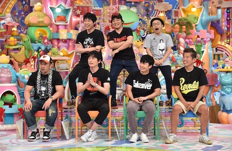 「プロレス大好き芸人ゴールデン」の出演者たち。(c)テレビ朝日