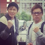 水玉れっぷう隊。左からアキ、ケン。