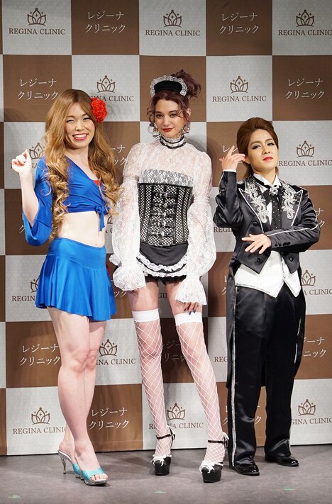 左から尼神インター誠子、瑛茉ジャスミン、尼神インター渚。