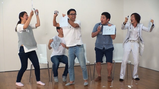 「矢作と山崎と」で展開される「パーティーゲームで遊ぼう！」のワンシーン。(c)フジテレビ
