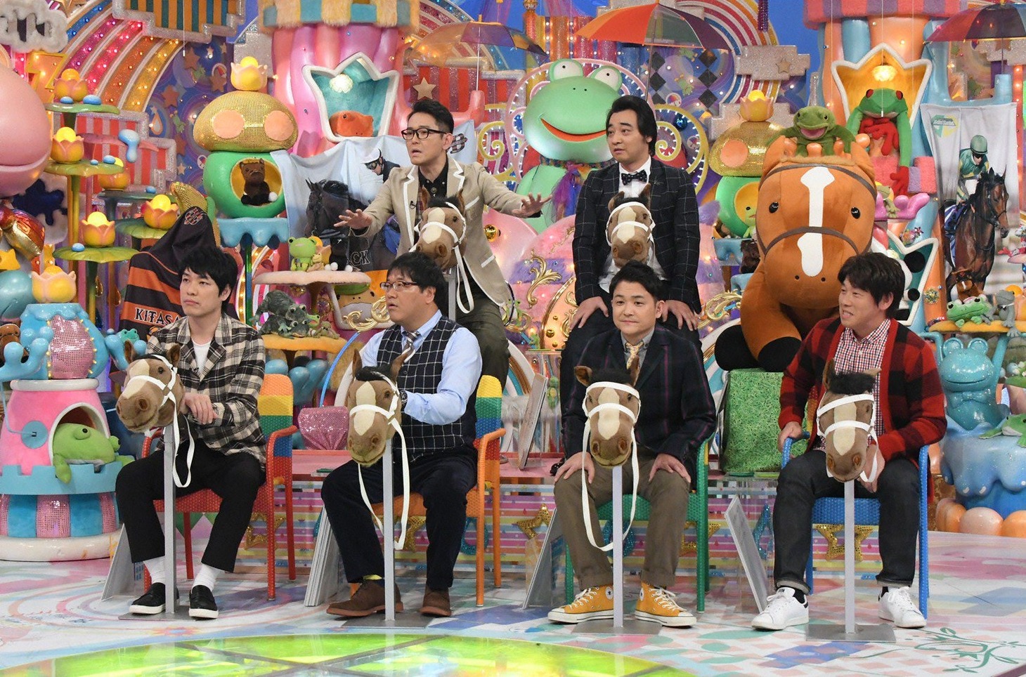 「アメトーーク！」に出演する「競馬って面白いよ芸人」たち。(c)テレビ朝日