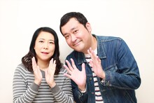 （左から）椿鬼奴、グランジ大。(c)CKYORAKU (c)CKYHD