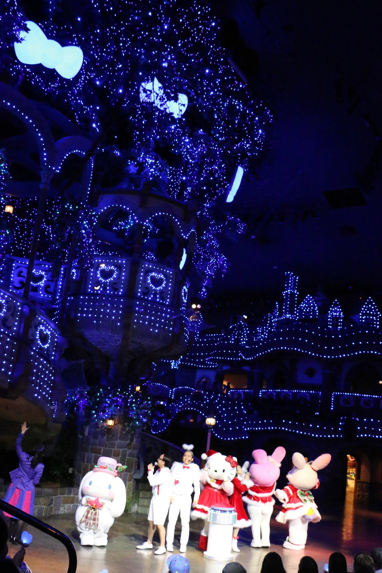 「ピューロクリスマス」先行お披露目会の様子。