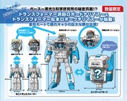 初回限定ボックス購入者を対象に販売される「トランスフォーマー浜田ロボ ～ドナリマス～＆トランスフォーマー松本ロボ ～グチリマス～」図解。(c)TOMY