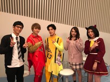 「CSテレ朝ナビ!!SP」に出演するアンタッチャブル柴田（左端）ら。(c)テレビ朝日
