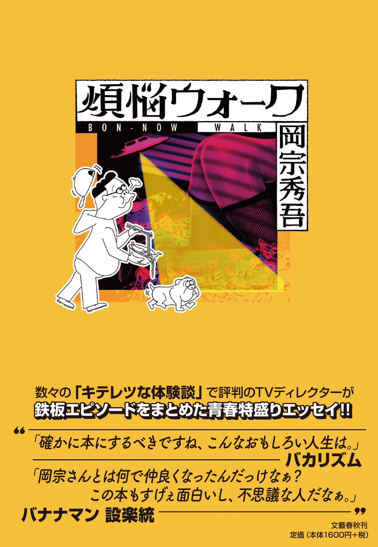 岡宗秀吾著「煩悩ウォーク」カバー