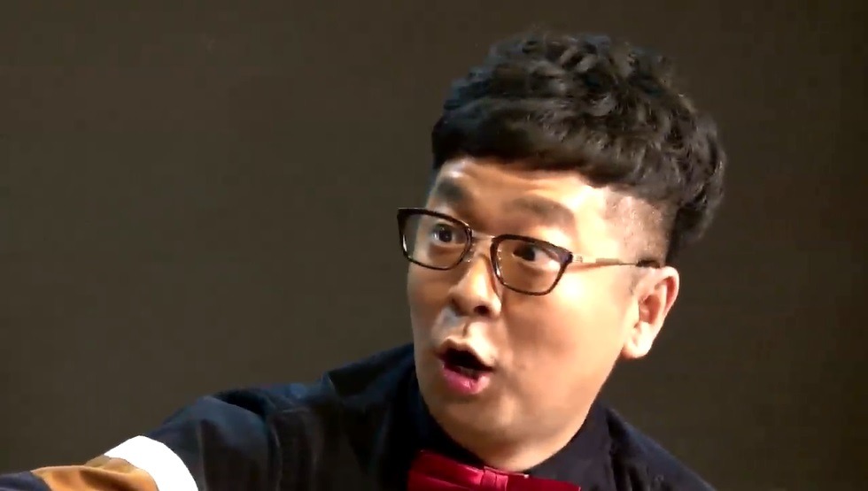 「EXD44」に出演する、パンクブーブー黒瀬。(c)テレビ朝日