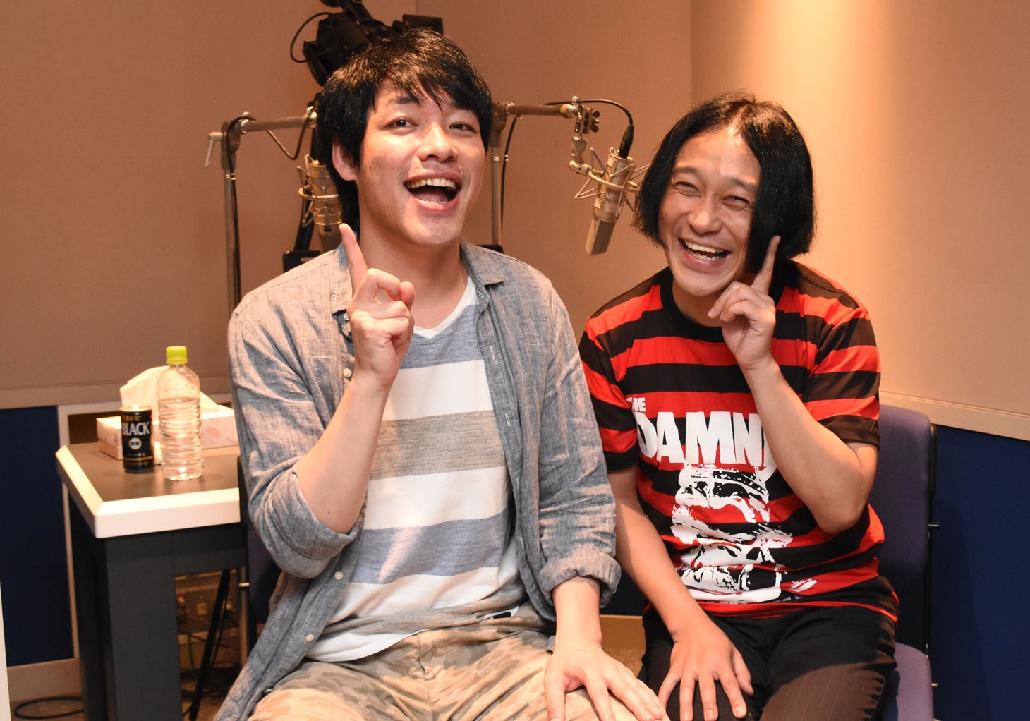 DVD「IPPONグランプリ16」の副音声を務める麒麟・川島（左）と永野（右）。