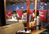 屋台トークの様子。