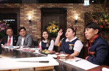 「ぐるナイ 肉ゴチ！サンドウィッチマン参戦ビーフ祭り＆家族対抗ゴチ！2時間SP」のワンシーン。(c)日本テレビ