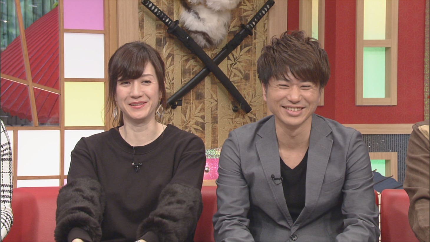 2丁拳銃・修士（右）と妻の野々村友紀子。(c)CBC