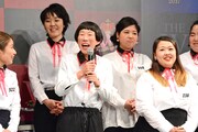「女芸人No.1決定戦 THE W」決勝進出者会見の様子。