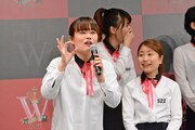 「女芸人No.1決定戦 THE W」決勝進出者会見の様子。