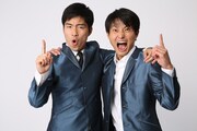 ジャルジャル。左から、後藤、福徳。(c)ABC