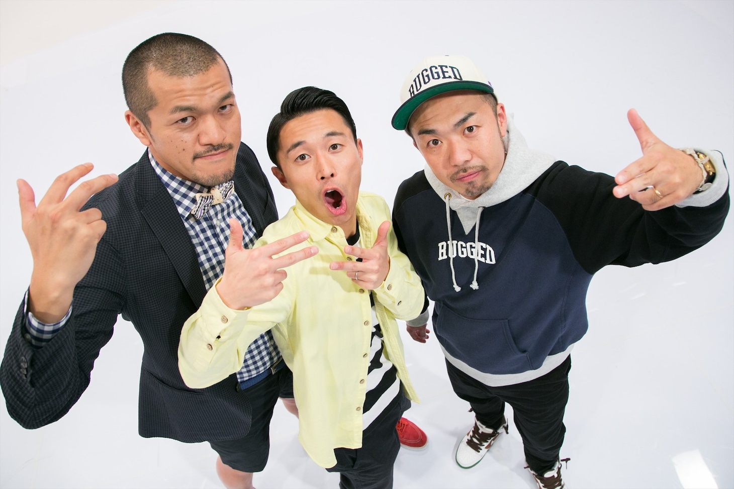 「YO！ラップ部」に出演する（左から）カミナリ、晋平太。(c)中京テレビ