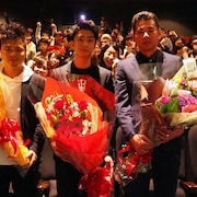 バッドボーイズ佐田、自伝映画引っさげ福岡に凱旋「母は特攻服にアイロンかけた」