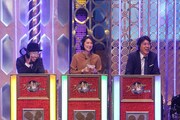 とんねるずと天海祐希（中央）。(c)フジテレビ