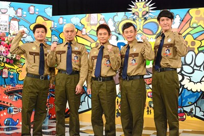 左から月亭方正、ダウンタウン、ココリコ。