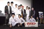 映画「デメキン」初日舞台挨拶の様子。