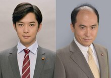 （左から）千葉雄大、トレンディエンジェル斎藤。(c)フジテレビ