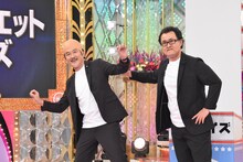 左から吉田鋼太郎、神奈月。(c)日本テレビ